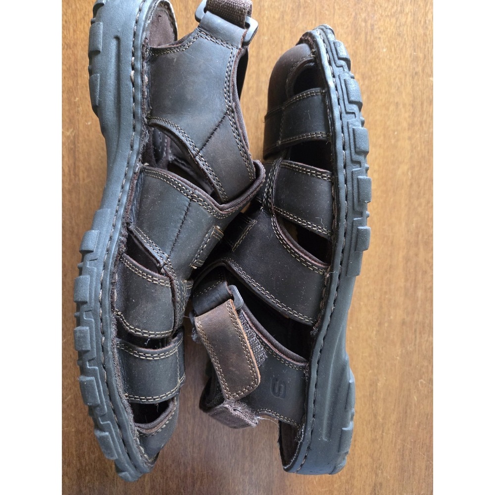 Vtg Skechers Sandals Mens 11 Closed Toe Brown 60848 Cool Summer 90s Y2k Comfort - Picture 8 of 11